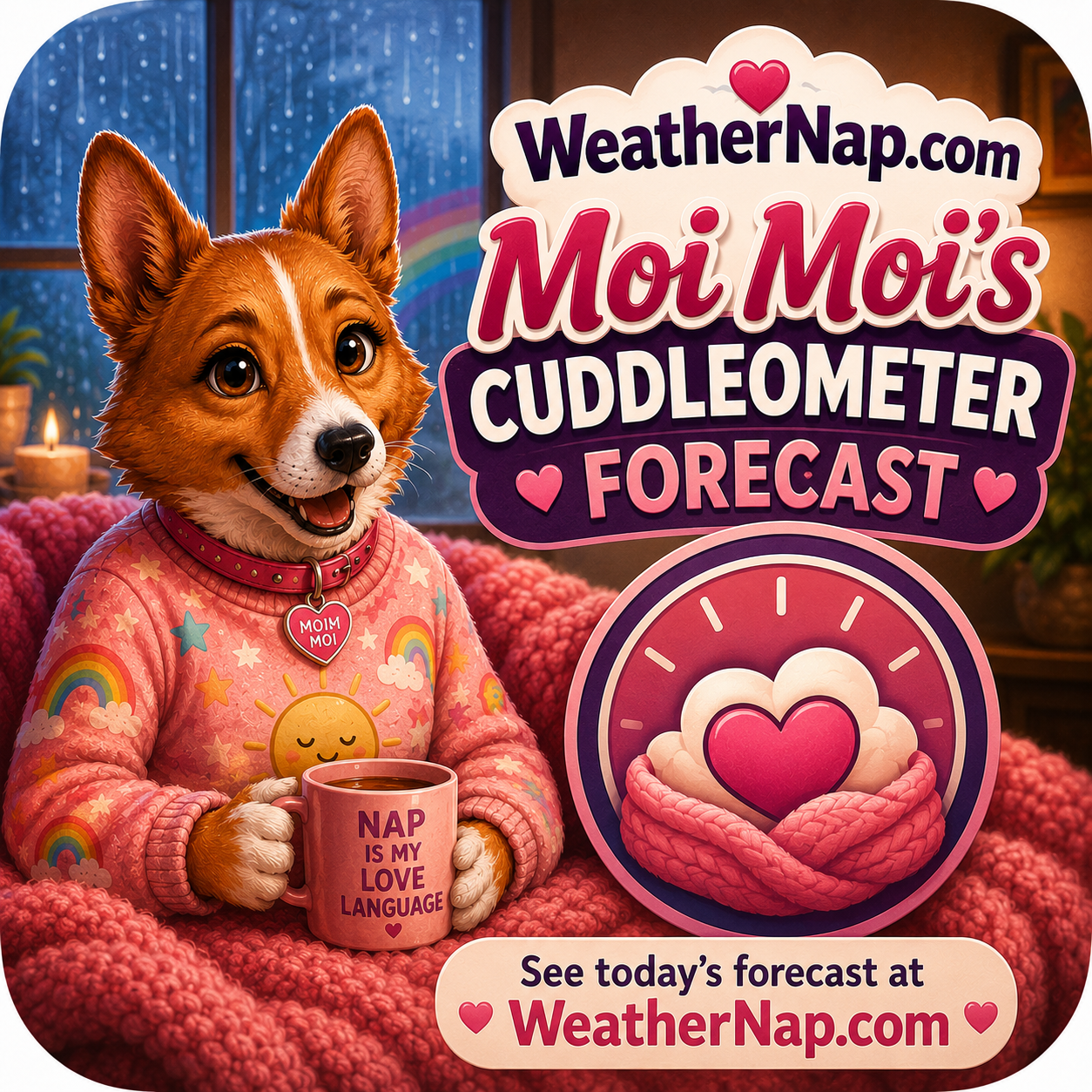 Moira Weather Cuddleometer icon art